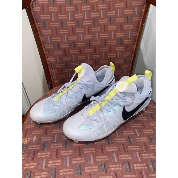 New Nike Huarache Size 10 Varsity LAX SE Cleats Lacrosse Gray Men FZ3620-001 - Picture 2 of 7